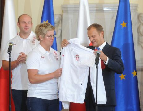 Premier dziękuje medalistom za niezwykłe emocje - Medaliści z Barcelony odwiedzili premiera
