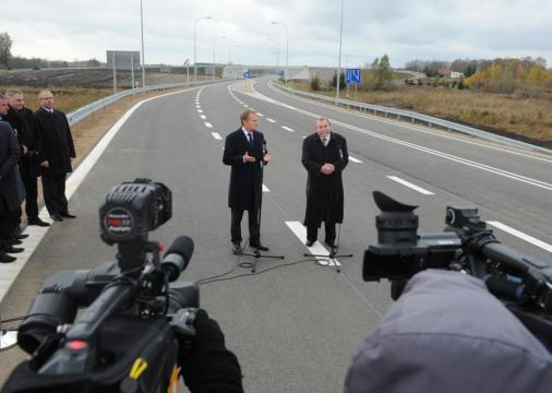 Premier otwiera obwodnicę Gołdapi - Premier otwiera obwodnicę Gołdapi