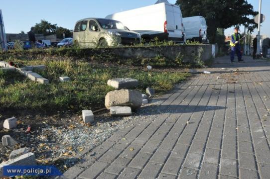 Zniszczenia po zamieszkach w Zielonej Górze - Zniszczenia po zamieszkach w Zielonej Górze
