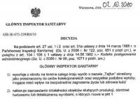 Decyzja Głównego Inspektora w sprawie dopalacza Tajfun