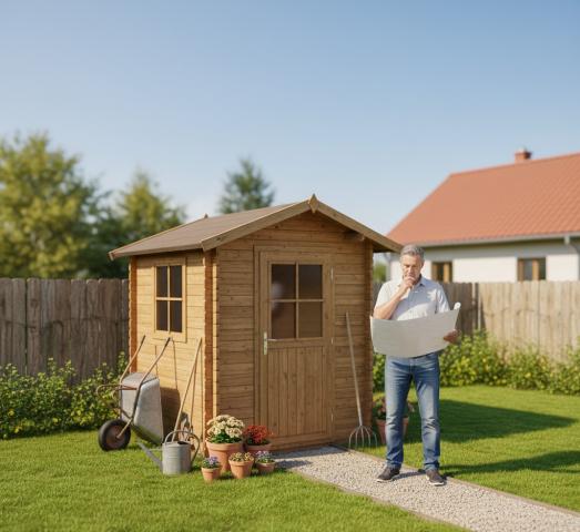 Domek narzędziowy na działce - czy wymaga zgłoszenia w urzędzie?