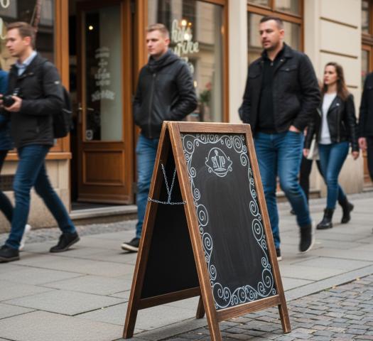 Potykacz na chodniku przed sklepem - czy potrzebujesz zezwolenia?